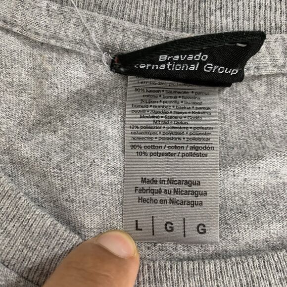 Harley-Davidson Motorcycles T-Shirt Men L Gray Crewneck Las Vegas Dad American - Picture 4 of 6